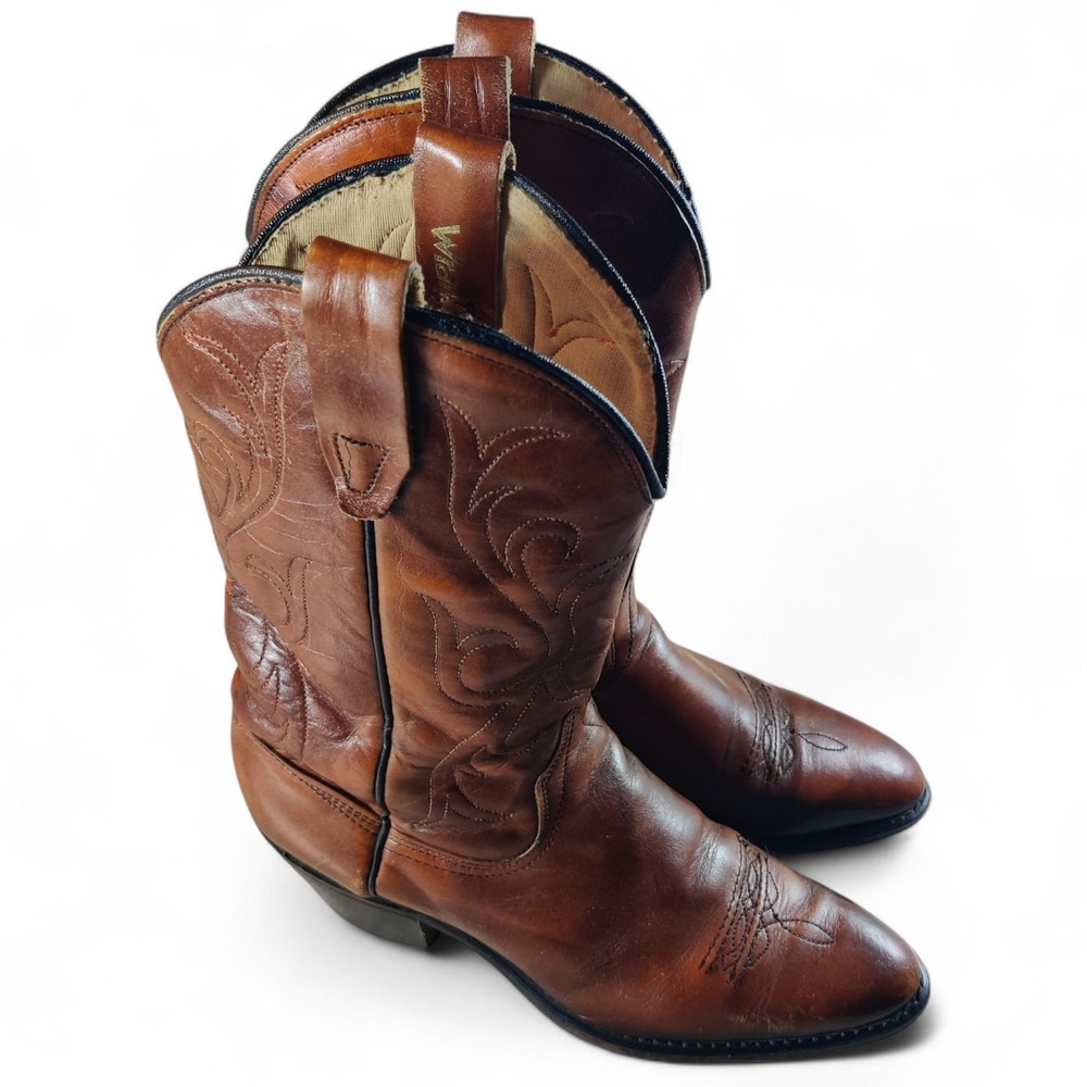 Wrangler Vintage Classic Cowboy Boots Decorative Western‎ Ropers *Read Desc.